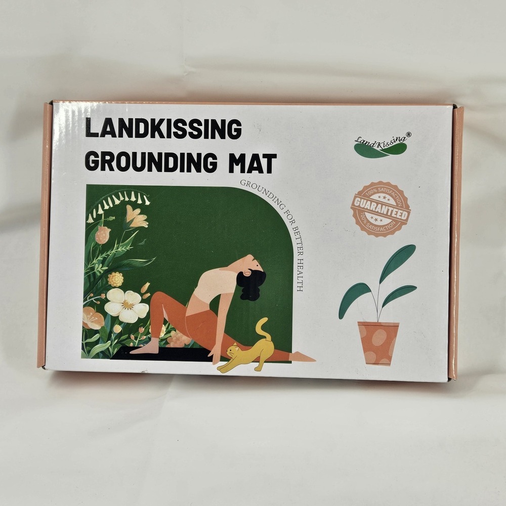 LandKissing Grounding Mat Kit w/ Wrist Bands & Cords Anti Slip Sleep Yoga New